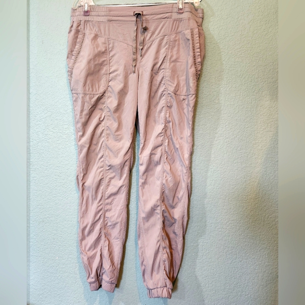 Indygena Maeto Pants Joggers Sz XL Hiking Athletic Drawstring Stretch Khaki Gray